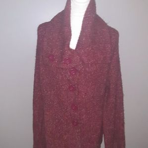 Fashion Bug Cable Knit Cardigan Sweater XL